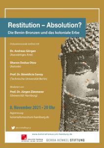 Veranstaltung: Restitution-Absolution? Die Benin-Bronzen und das koloniale Erbe